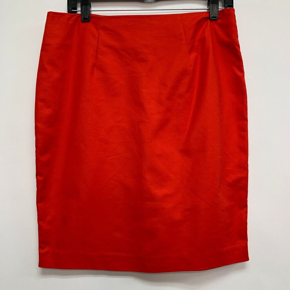 Dalia Women's Skirt Size 6 Orange‎ Straight Pencil